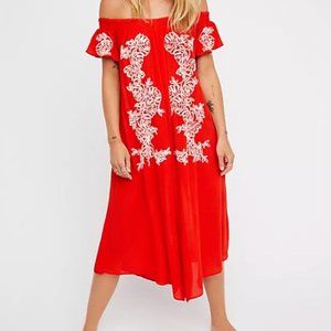 Free People - The High Road Jumpsuit in Red - Size Small